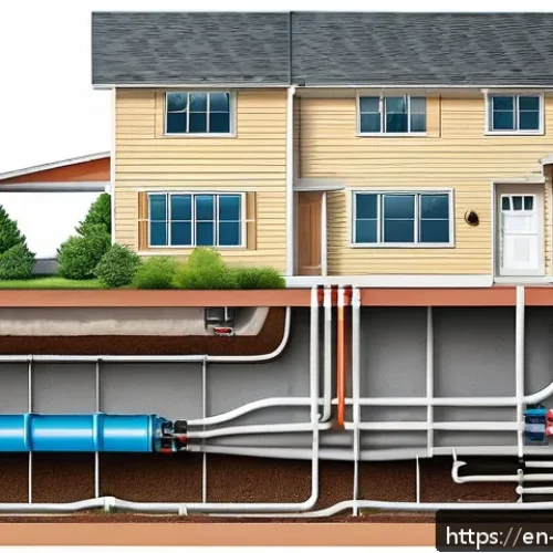 Home 31 효율적인 지열 냉난방 시스템 운영 팁 - A detailed cross-sectional illustration of a modern geothermal heating and cooling system installed ...