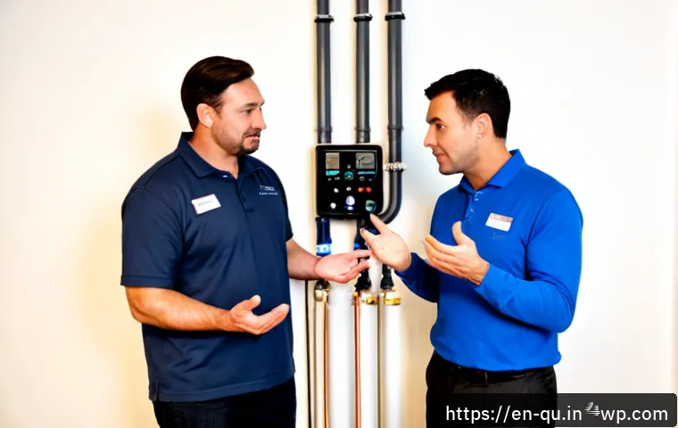 Home 17 지열 냉난방 시스템의 사용 및 관리 교육 자료 - Photorealistic geothermal heating and cooling system training scene in a clean American residential ...